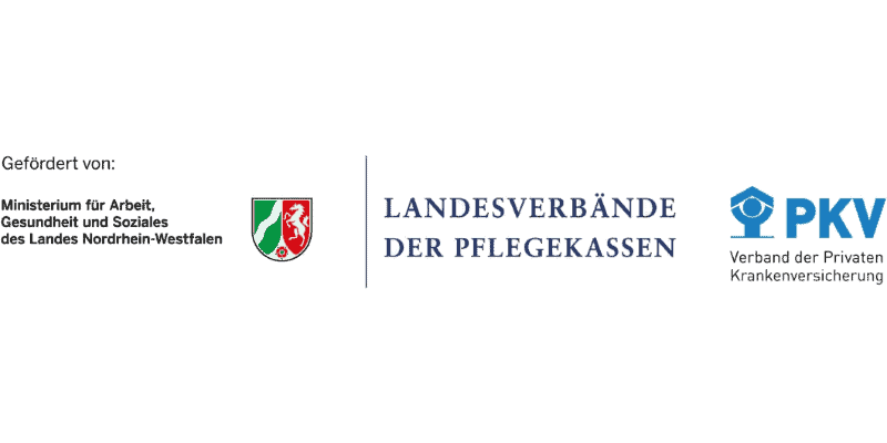 Logo MAGS NRW und Landesverbände der Pflegekassen in NRW